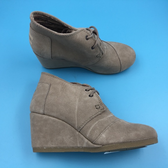 Toms Shoes - Toms Wedge Bootie Boots DR00379 Sz 5 NWOT
